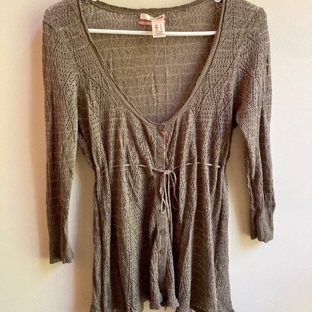 DKNY Jeans | woven baby-doll top